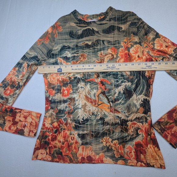 THE KIT's By Daniel Vosovic Sophie Tee | Red Surfer Women's Shirt Size X Large - Picture 9 of 13